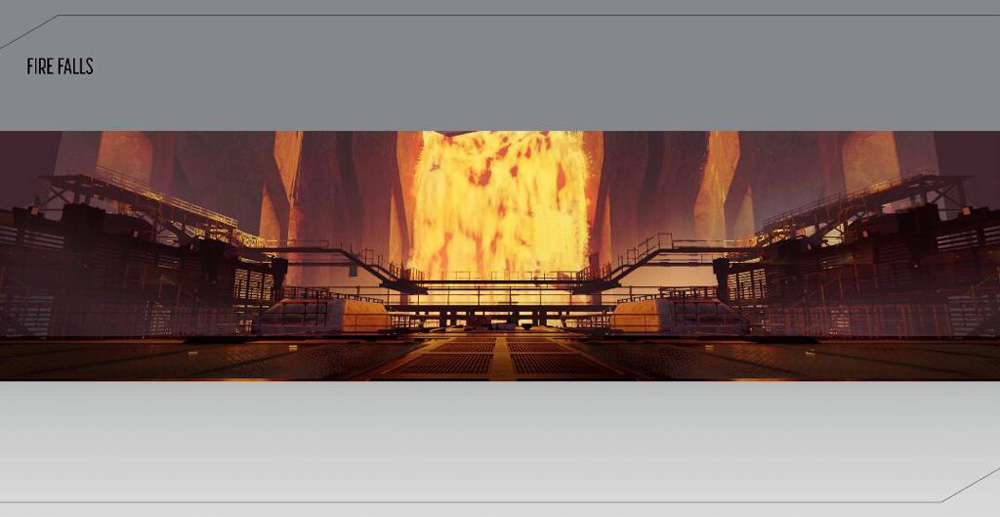 Fire Falls Level Background